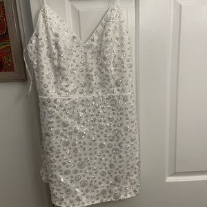 Lulus Sequin Skort Romper